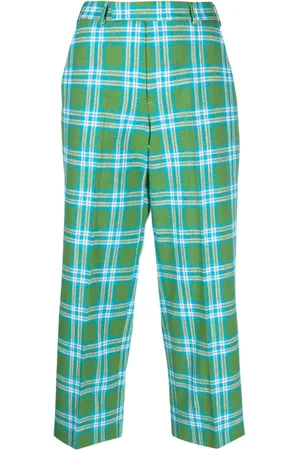 PT Torino Pantalones capri con motivo de cuadros