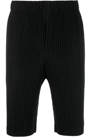 Issey Miyake Bermudas con pretina elástica y pinzas