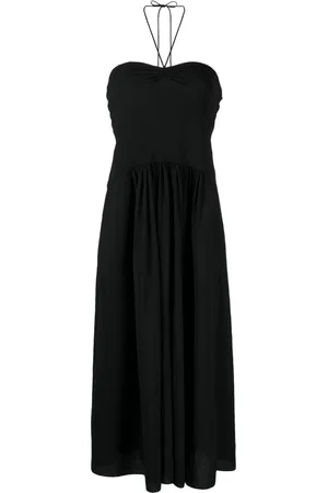 Vince Vestido plisado con cuello halter