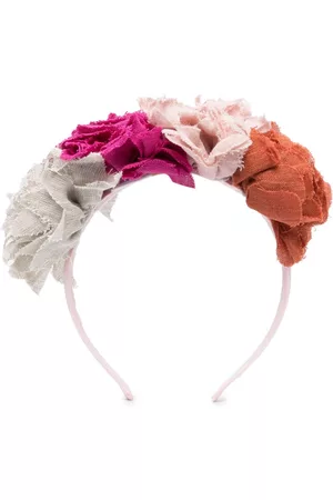 Caffe' D'orzo Niña y chica adolescente Diademas - Floral-appliqué head band