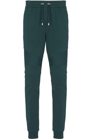 Balmain Pants con cordones y detalle de canalé