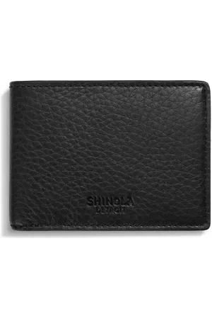 SHINOLA Cartera plegable con efecto granulado
