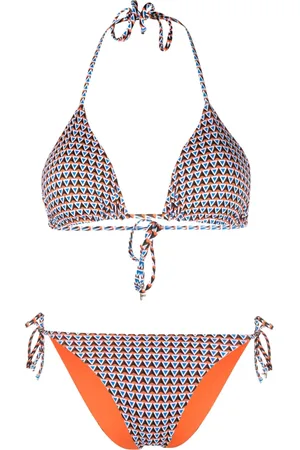 FISICO Bikini estilo triángulo con motivo geométrico