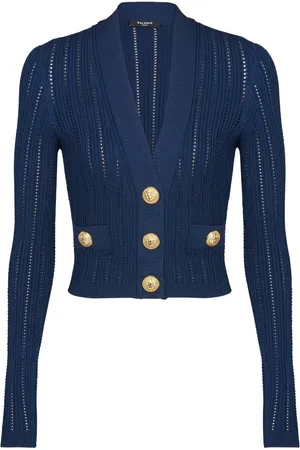 Balmain Cárdigan corto con cuello en V