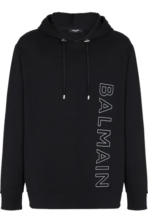 Balmain Suéter estilo hoodie con logo estampado
