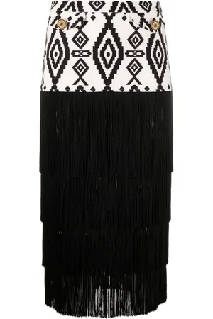 Elisabetta Franchi Falda midi con motivos
