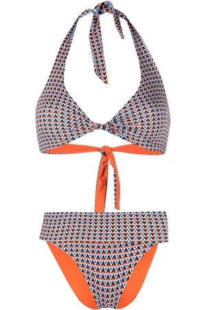 FISICO Bikini reversible con motivo geométrico