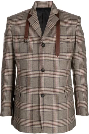 EgonLab Blazer Alice con motivo de cuadros tartán