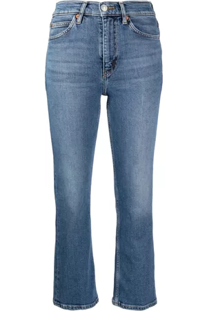 RE/DONE Jeans capri con diseño recto años 70