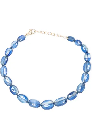 JIA JIA Pulsera Arizona en oro amarillo de 14kt con cuentas y cianita