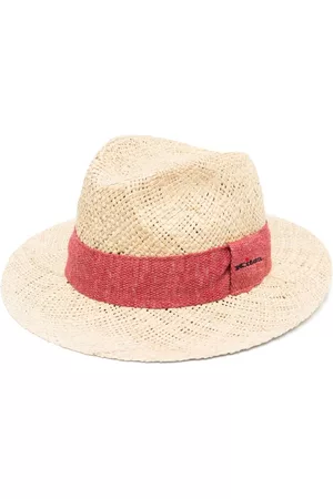 Kiton Hombre Sombreros - Sombrero de verano con placa del logo
