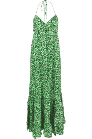 ROTATE Vestido largo con estampado floral