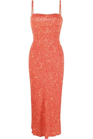 ROTATE Vestido midi con estampado floral