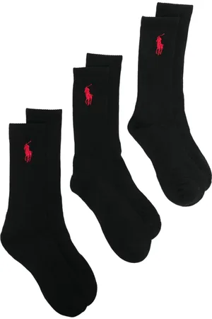 Ralph Lauren Pack de tres pares de calcetines con motivo Big Pony