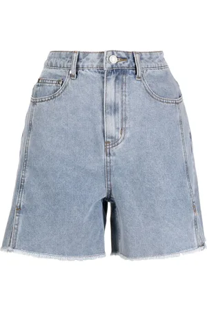 B+AB Shorts de mezclilla deshilachados