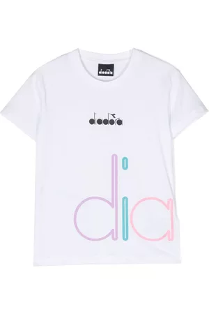 Diadora Niña y chica adolescente Playeras - Logo-print cotton T-shirt