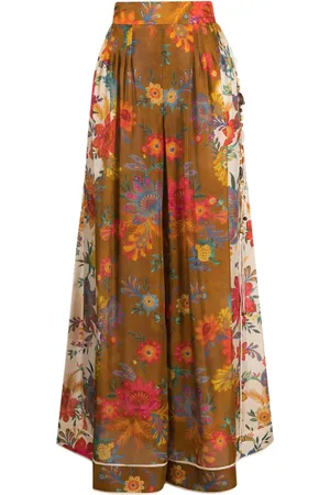 ZIMMERMANN Pantalones de seda Ginger Relaxed