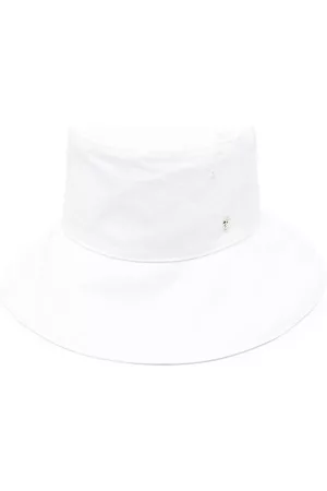 HELEN Mujer Sombreros - Logo-plaque organic-linen bucket hat
