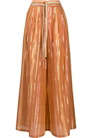 ZIMMERMANN Pantalones anchos con motivo de rayas