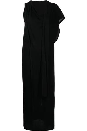 YOHJI YAMAMOTO Vestido largo con diseño asimétrico