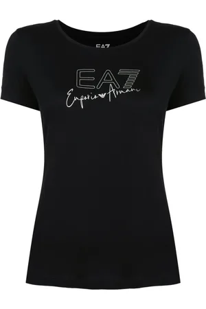 EA7 Playera con logo estampado