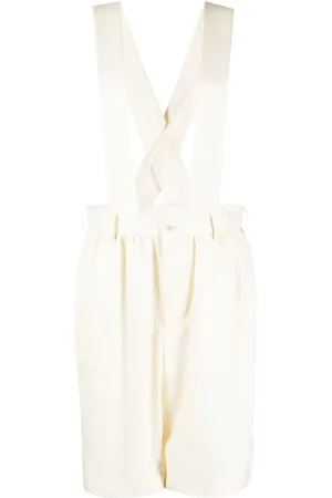 Comme des Garçons Jumpsuit corto con diseño plisado