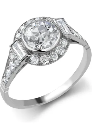 Pragnell Anillo Antique Old con diamante de 1.05kts