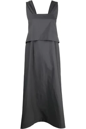 TOOGOOD Vestido drapeado con detalle a capas