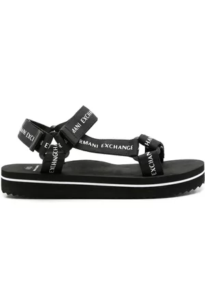 Armani Exchange Hombre Sandalias - Logo-embossed open-toe sandals