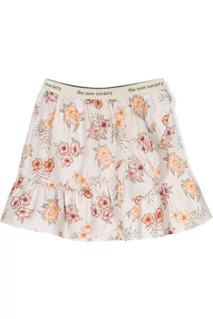 The New Society Niña y chica adolescente Faldas - Palermo floral-print miniskirt