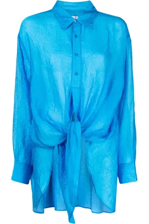 Izzue Camisa con acabado fruncido