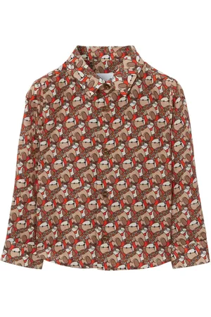 Burberry Camisa con motivo de osito Thomas