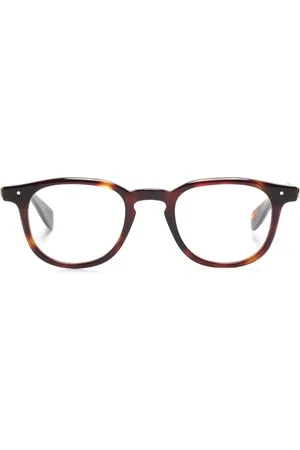 Eyevan 7285 Lentes con armazón cuadrada estilo carey