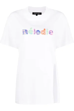 tout a coup Playera con eslogan estampado