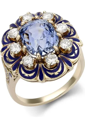 Pragnell Anillo Retro American Victorian Revival con gemas
