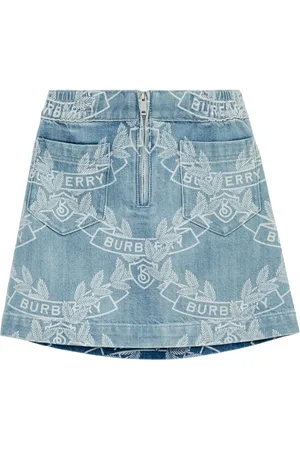 Burberry Falda de mezclilla con logo estampado