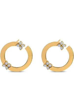 Roberto Coin Aretes Love in Verona en oro amarillo de 18kt con diamantes