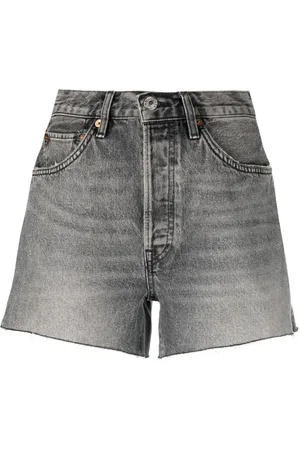 RE/DONE Shorts de mezclilla con tiro alto