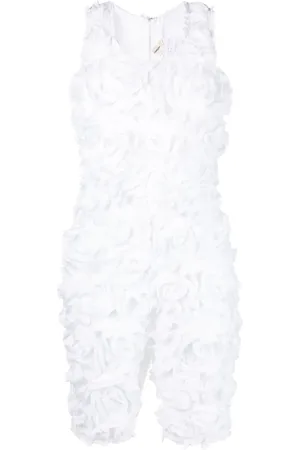 Comme des Garçons Jumpsuit corto con motivo floral