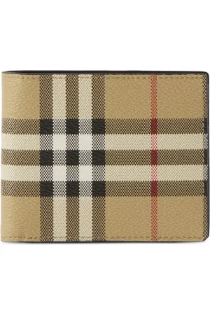 Burberry Cartera plegable con motivo de cuadros