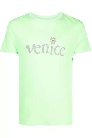 ERL Playera con estampado de eslogan