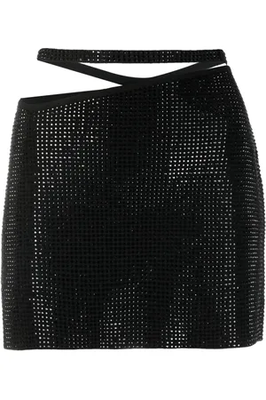 ANDREADAMO Falda corta con detalles de strass