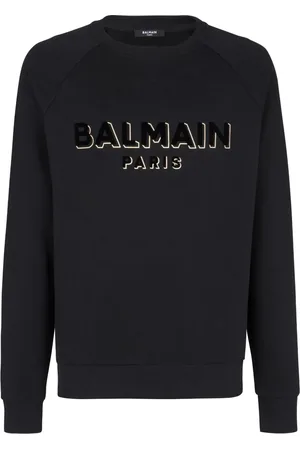 Balmain Sudadera con cuello redondo y logo estampado