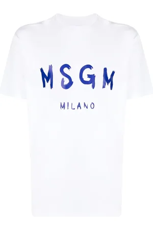 Msgm Playera con logo estampado