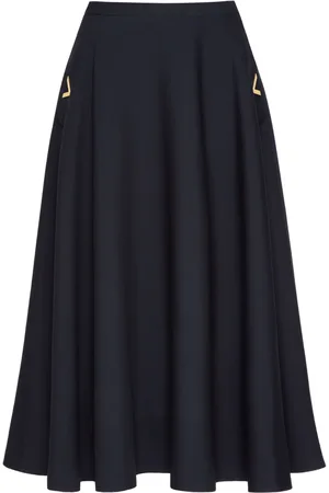 VALENTINO GARAVANI Falda midi Crepe Couture