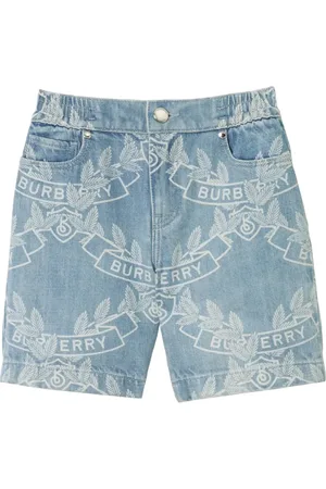 Burberry Bermudas de mezclilla con estampado Oak Leaf Crest