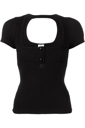Courrèges Playera con aberturas