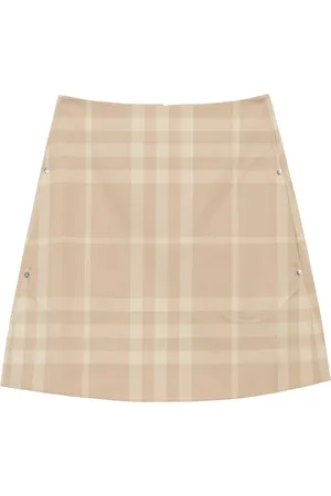 Burberry Falda acampanada con cuadros estampados