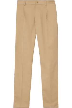 Burberry Pantalones chinos con logo bordado