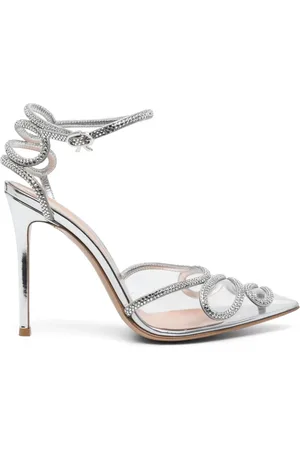 Gianvito Rossi Zapatillas con detalles de cristal y tacón de 105 mm